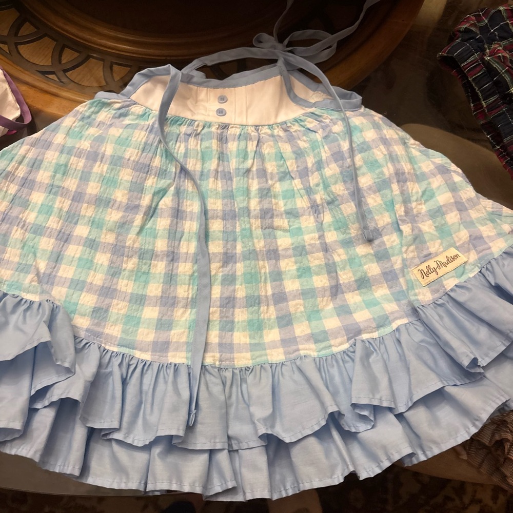 Blue Checkered Kids Dress